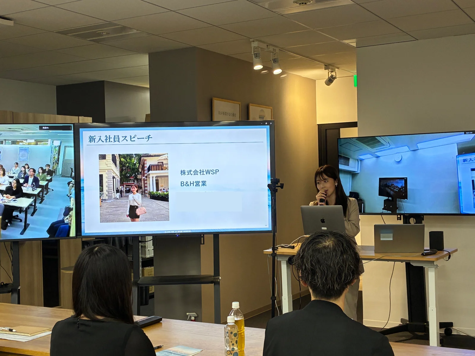 半期総会での新入社員スピーチ